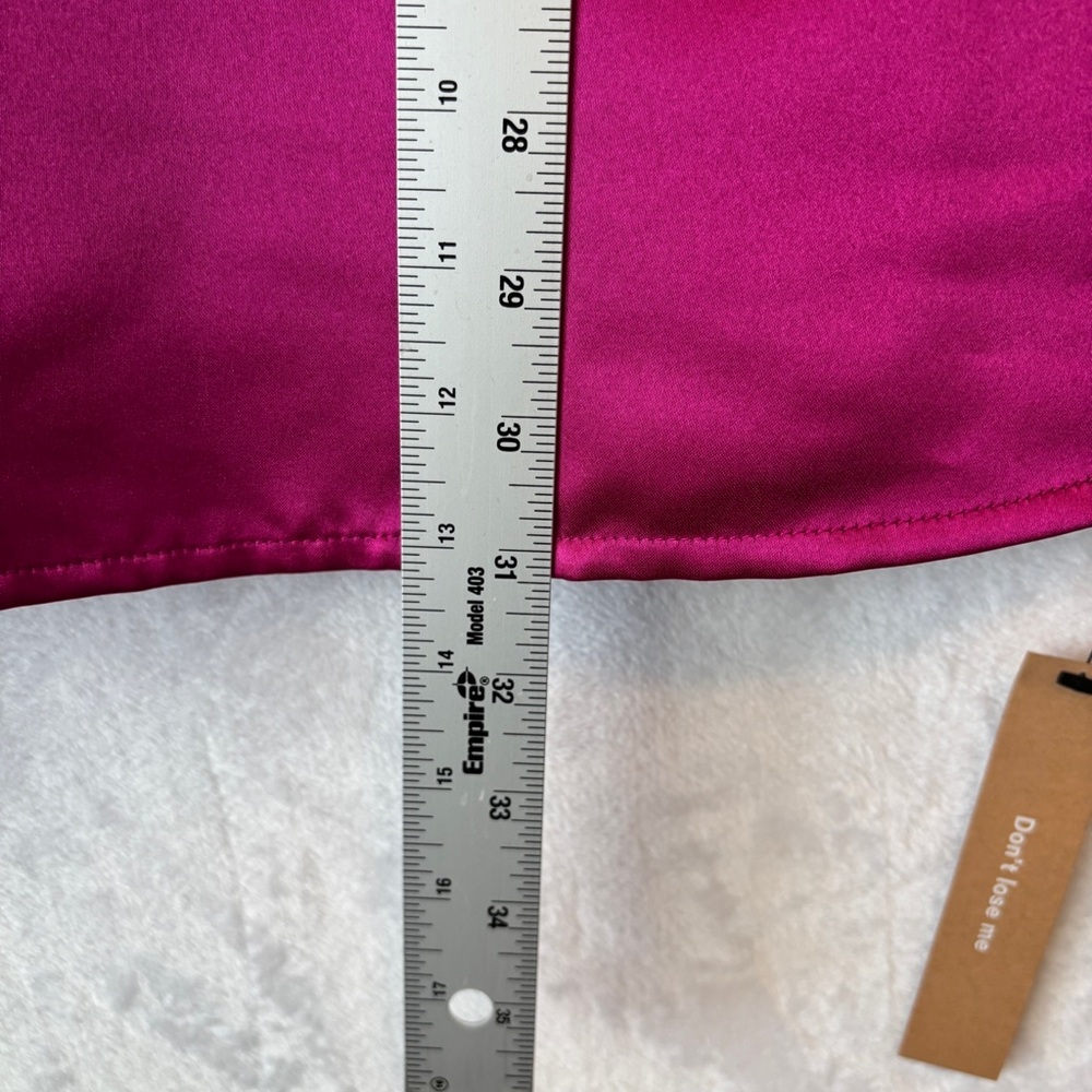 Reformation Zenni silk dress mini pink NWT 2‎ - Picture 7 of 10